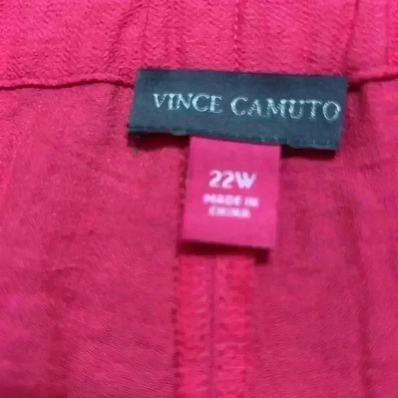 Vince Camuto Hot Pink Linen Blend Short NWT Size 22W - Picture 8 of 9